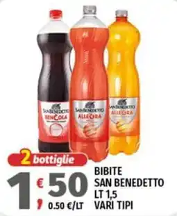 Vivo Supermercati Bibite San Benedetto offerta