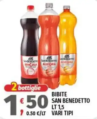 Vivo Supermercati Bibite San Benedetto offerta