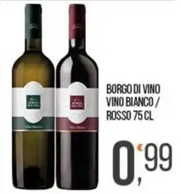 Cash pro Borgo di Vino Vino Bianco / Rosso offerta