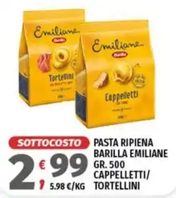 Vivo Supermercati Pasta ripiena Barilla Emiliane offerta