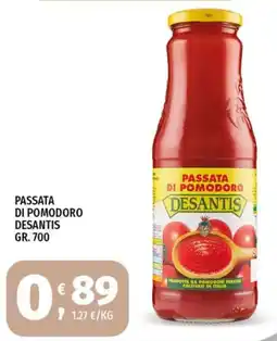 Vivo Supermercati Passata di pomodoro Desantis offerta