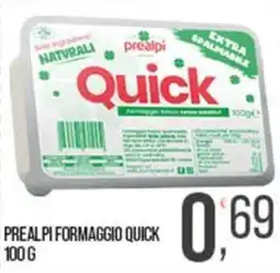 Cash pro Prealpi formaggio quick offerta