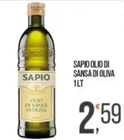 Cash pro Sapio olio di sansa di oliva offerta