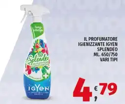 Vivo Supermercati Il profumatore igienizzante igyen splendeo offerta