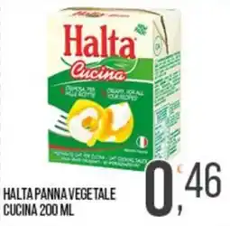 Cash pro Halta panna vegetale cucina offerta