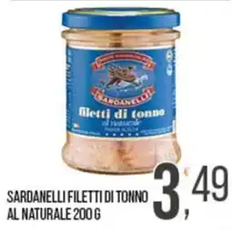 Cash pro Sardanelli filetti di tonno al naturale offerta