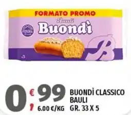 Vivo Supermercati Buondì classico Bauli offerta