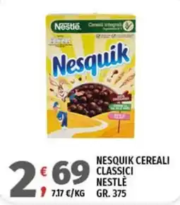 Vivo Supermercati Nesquik cereali classici Nestlé offerta