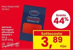 Eurospar Salmone Norvegese affumicato Hendrik's offerta