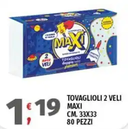 Vivo Supermercati Tovaglioli Maxi offerta