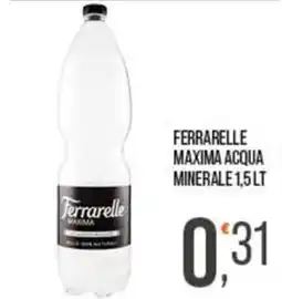 Cash pro Ferrarelle Maxima acqua minerale offerta