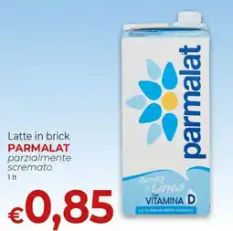 Supermercati Nonna Isa Latte in brick parzialmente scremato Parmalat offerta