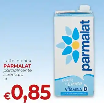 Latte in brick parzialmente scremato Parmalat