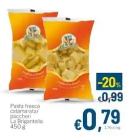 Aldel Discount Pasta fresca calamara/paccheri La Brigantella offerta