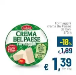 Aldel Discount Crema Bel Paese Formaggini offerta