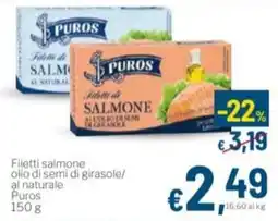 Aldel Discount Filetti salmone Puros offerta