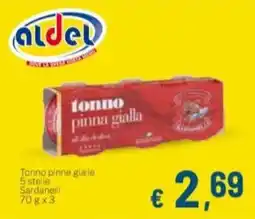 Aldel Discount Tonno pinna gialla offerta