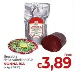 Supermercati Nonna Isa Bresaola della Valtellina IGP NONNA ISA offerta