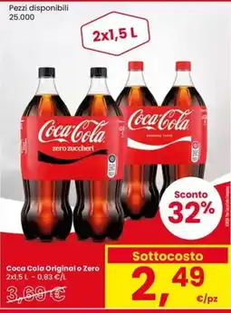 Eurospar Coca Cola Original o Zero offerta