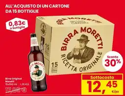Eurospar Birra Original Moretti offerta