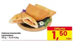 Eurospar Calzone mozzarella e pomodoro offerta