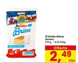 Eurospar Kinder Brioss offerta