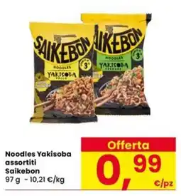 Eurospar Noodles Yakisoba assortiti Saikebon offerta