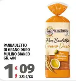 Vivo Supermercati Pan Bauletto Grano Duro Mulino Bianco offerta