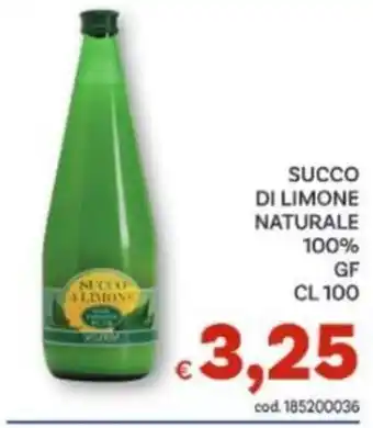 Succo di limone naturale 100% GF
