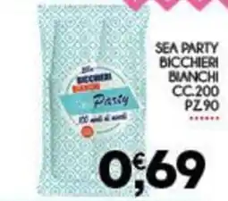 Enne Market Bicchieri bianchi party offerta