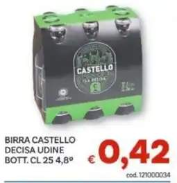 Vivo Supermercati Birra Castello Decisa Udine offerta