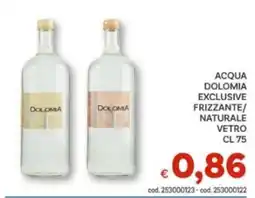 Vivo Supermercati Acqua Dolomia Exclusive offerta
