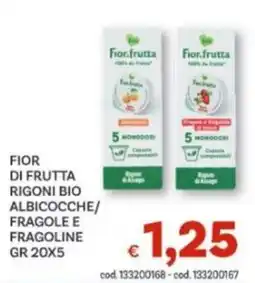Vivo Supermercati Fior di frutta Rigoni bio albicocche/fragole e fragoline offerta