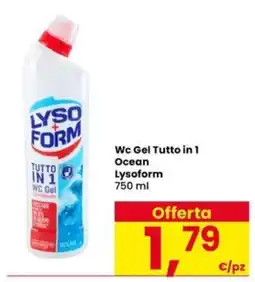 Eurospar Wc Gel Tutto in 1 Ocean Lysoform offerta
