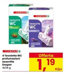 Eurospar Tavolette WC profumazioni assortite Despar offerta