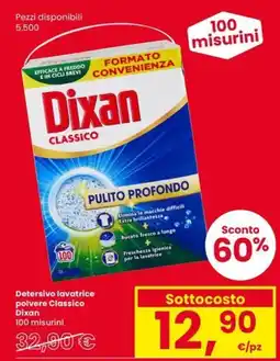 Eurospar Detersivo lavatrice polvere Classico Dixan offerta