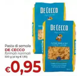 Supermercati Nonna Isa Pasta di semola De Cecco offerta