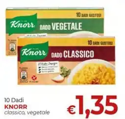 Supermercati Nonna Isa Knorr dado classico, vegetale offerta