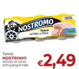 Supermercati Nonna Isa Tonno NOSTROMO all’olio di oliva offerta