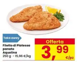 Eurospar Filetto di Platessa panato Aquolina offerta