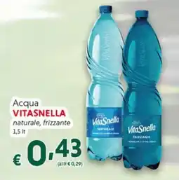 DiMeglio Acqua Vitasnella naturale, frizzante offerta