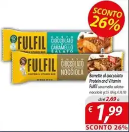 DiMeglio Fulfil barrette al cioccolato offerta