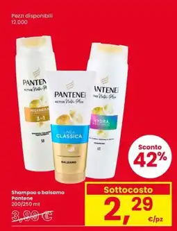 Eurospar Shampoo o balsamo Pantene offerta
