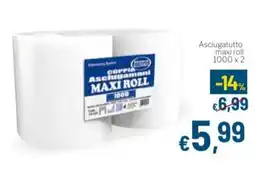 Aldel Discount Coppia Asciugamani Maxi Roll offerta