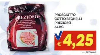 Vivo Supermercati Prosciutto cotto Bechelli Prezioso offerta
