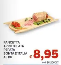 Vivo Supermercati Pancetta arrotolata pepata Bontà d'Italia offerta