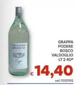 Vivo Supermercati Grappa Podere Bosco offerta