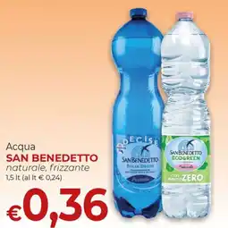 Supermercati Nonna Isa Acqua San Benedetto naturale, frizzante offerta