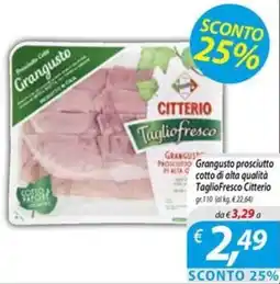 DiMeglio Grangusto prosciutto cotto TaglioFresco Citterio offerta