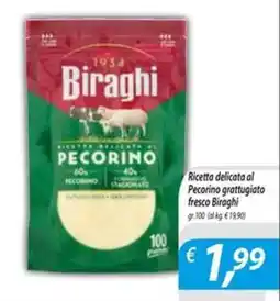 DiMeglio Ricetta delicata al Pecorino grattugiato fresco Biraghi offerta